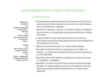 Ciencias Naturales 8° básico-Unidad 4-OA14-Actividad 2 Ciencias Naturales 8° básico-Unidad 4-OA14-Actividad 2