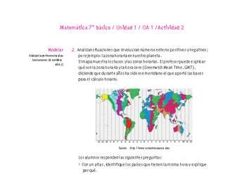Matemática 7° básico -Unidad 1-OA 1-Actividad 2 Matemática 7° básico -Unidad 1-OA 1-Actividad 2