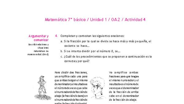 Matemática 7° básico -Unidad 1-OA 2-Actividad 4 Matemática 7° básico -Unidad 1-OA 2-Actividad 4