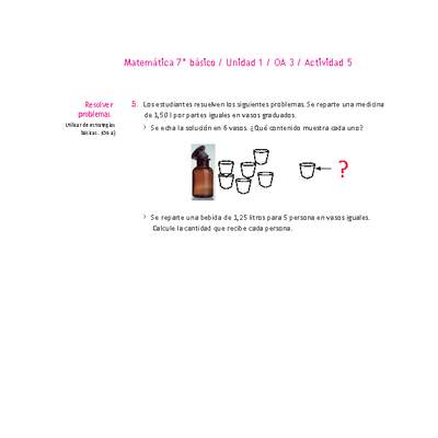 Matemática 7° básico -Unidad 1-OA 3-Actividad 5 Matemática 7° básico -Unidad 1-OA 3-Actividad 5