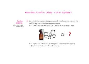 Matemática 7° básico -Unidad 1-OA 3-Actividad 5 Matemática 7° básico -Unidad 1-OA 3-Actividad 5