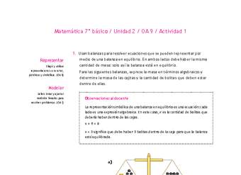Matemática 7° básico -Unidad 2-OA 9-Actividad 1 Matemática 7° básico -Unidad 2-OA 9-Actividad 1