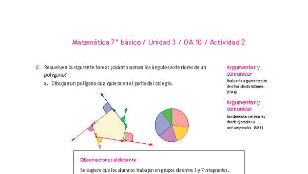 Matemática 7° básico -Unidad 3-OA 10-Actividad 2 Matemática 7° básico -Unidad 3-OA 10-Actividad 2