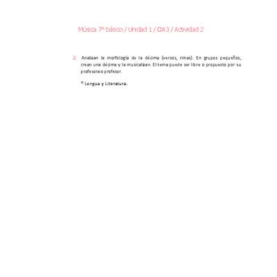 Música 7° básico-Unidad 1-OA3-Actividad 2 Música 7° básico-Unidad 1-OA3-Actividad 2