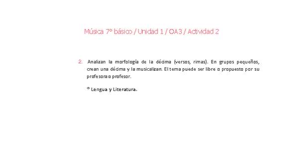 Música 7° básico-Unidad 1-OA3-Actividad 2 Música 7° básico-Unidad 1-OA3-Actividad 2