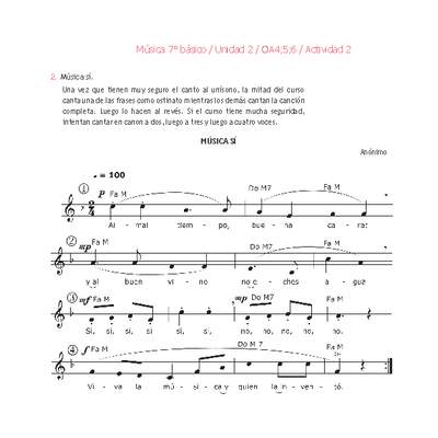 Música 7° básico-Unidad 2-OA4;5;6-Actividad 2 Música 7° básico-Unidad 2-OA4;5;6-Actividad 2