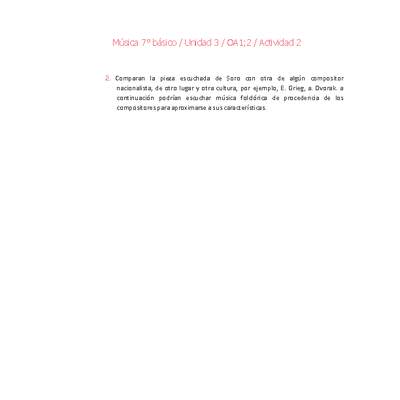 Música 7° básico-Unidad 3-OA1;2-Actividad 2 Música 7° básico-Unidad 3-OA1;2-Actividad 2