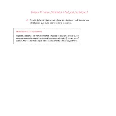 Música 7° básico-Unidad 4-OA3;4;6-Actividad 2 Música 7° básico-Unidad 4-OA3;4;6-Actividad 2