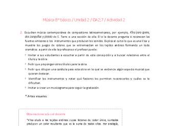 Música 8° básico-Unidad 2-OA2;7-Actividad 2 Música 8° básico-Unidad 2-OA2;7-Actividad 2