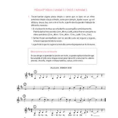 Música 8° básico-Unidad 3-OA3;5-Actividad 1 Música 8° básico-Unidad 3-OA3;5-Actividad 1