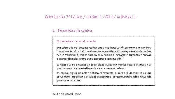 Orientación 7° básico-Unidad 1-OA1-Actividad 1 Orientación 7° básico-Unidad 1-OA1-Actividad 1