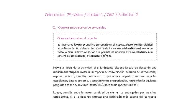 Orientación 7° básico-Unidad 1-OA2-Actividad 2 Orientación 7° básico-Unidad 1-OA2-Actividad 2