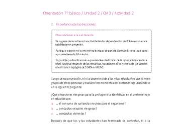 Orientación 7° básico-Unidad 2-OA3-Actividad 2 Orientación 7° básico-Unidad 2-OA3-Actividad 2