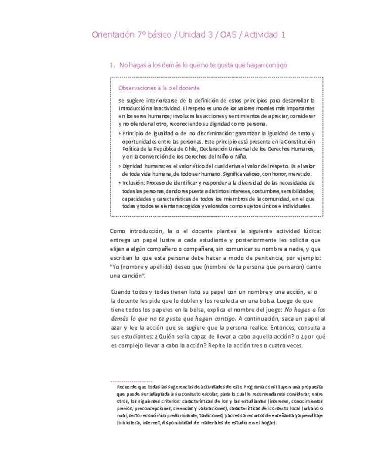 Orientación 7° básico-Unidad 3-OA5-Actividad 1 Orientación 7° básico-Unidad 3-OA5-Actividad 1
