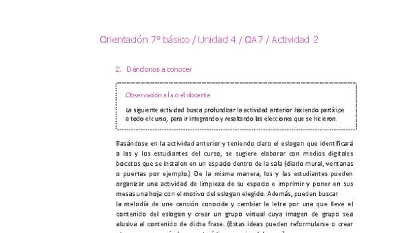 Orientación 7° básico-Unidad 4-OA7-Actividad 2 Orientación 7° básico-Unidad 4-OA7-Actividad 2
