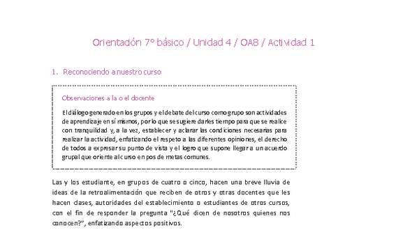 Orientación 7° básico-Unidad 4-OA8-Actividad 1 Orientación 7° básico-Unidad 4-OA8-Actividad 1