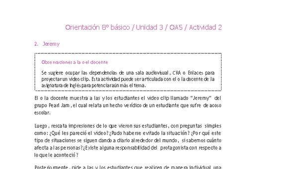 Orientación 8° básico-Unidad 3-OA5-Actividad 2 Orientación 8° básico-Unidad 3-OA5-Actividad 2