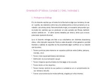 Orientación 8° básico-Unidad 3-OA6-Actividad 1 Orientación 8° básico-Unidad 3-OA6-Actividad 1