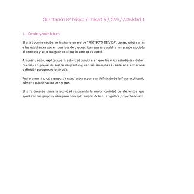 Orientación 8° básico-Unidad 5-OA9-Actividad 1 Orientación 8° básico-Unidad 5-OA9-Actividad 1