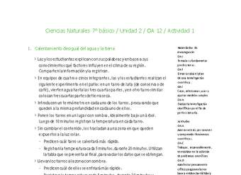 Ciencias Naturales 7° básico-Unidad 2-OA12-Actividad 1 Ciencias Naturales 7° básico-Unidad 2-OA12-Actividad 1