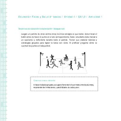 Educación Física 8° básico-Unidad 4-OA1;2-Actividad 1 Educación Física 8° básico-Unidad 4-OA1;2-Actividad 1