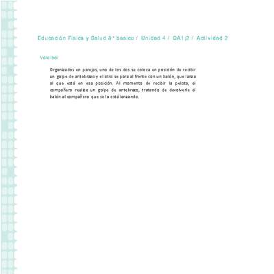 Educación Física 8° básico-Unidad 4-OA1;2-Actividad 2 Educación Física 8° básico-Unidad 4-OA1;2-Actividad 2