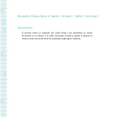 Educación Física 8° básico-Unidad 4-OA4;5-Actividad 1 Educación Física 8° básico-Unidad 4-OA4;5-Actividad 1