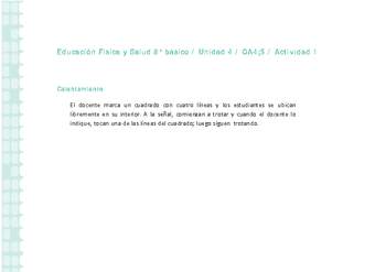 Educación Física 8° básico-Unidad 4-OA4;5-Actividad 1 Educación Física 8° básico-Unidad 4-OA4;5-Actividad 1