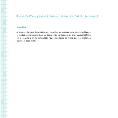Educación Física 8° básico-Unidad 4-OA4;5-Actividad 2 Educación Física 8° básico-Unidad 4-OA4;5-Actividad 2