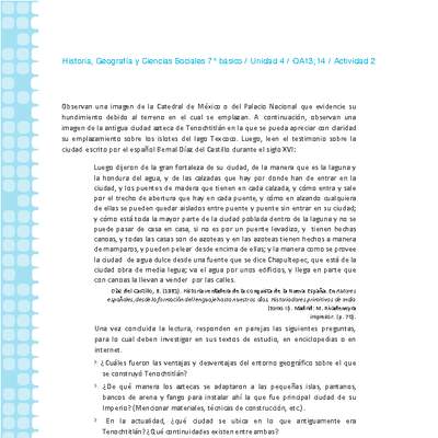 Historia 7° básico-Unidad 4-OA13;14-Actividad 2 Historia 7° básico-Unidad 4-OA13;14-Actividad 2