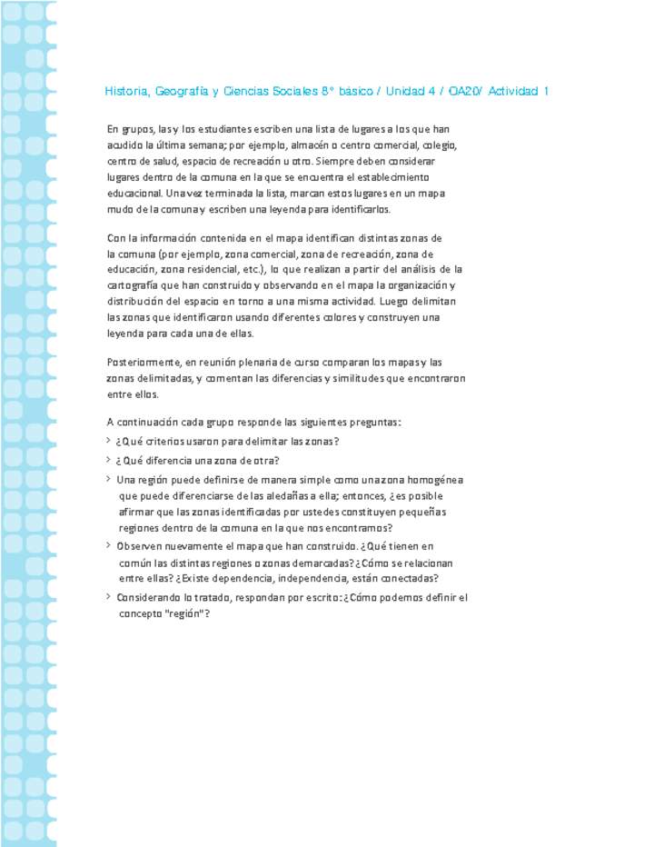 Historia 8° básico-Unidad 4-OA20-Actividad 1 Historia 8° básico-Unidad 4-OA20-Actividad 1