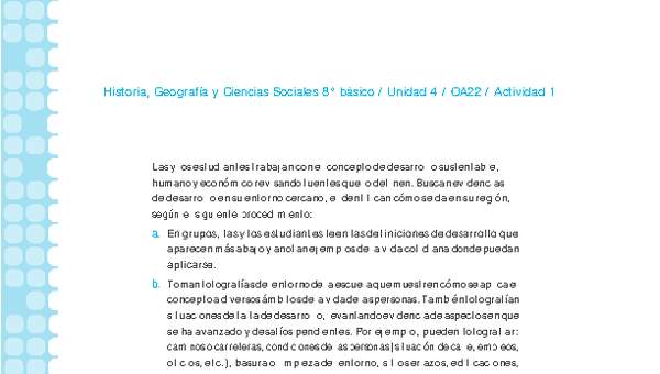Historia 8° básico-Unidad 4-OA22-Actividad 1 Historia 8° básico-Unidad 4-OA22-Actividad 1