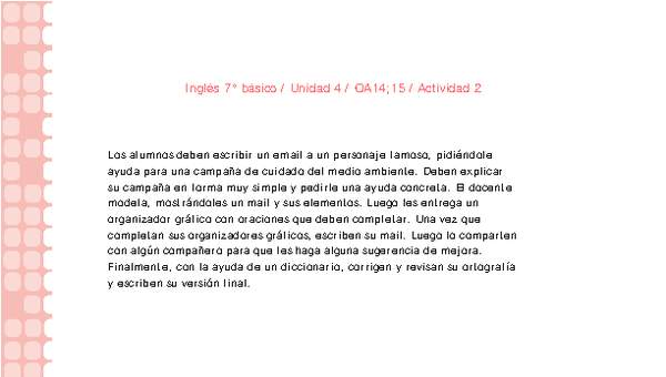 Inglés 7° básico-Unidad 4-OA14;15-Actividad 2