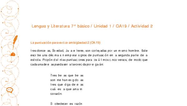 Lengua y Literatura 7° básico-Unidad 1-OA19-Actividad 2 Lengua y Literatura 7° básico-Unidad 1-OA19-Actividad 2