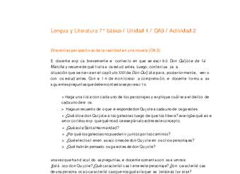 Lengua y Literatura 7° básico-Unidad 1-OA3-Actividad 2 Lengua y Literatura 7° básico-Unidad 1-OA3-Actividad 2