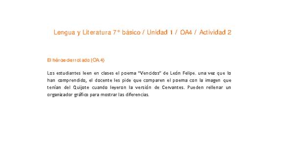 Lengua y Literatura 7° básico-Unidad 1-OA4-Actividad 2 Lengua y Literatura 7° básico-Unidad 1-OA4-Actividad 2