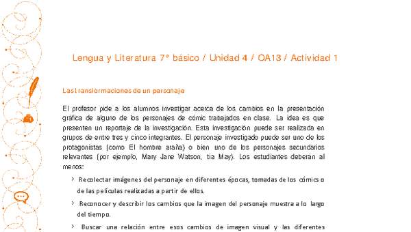 Lengua y Literatura 7° básico-Unidad 4-OA13-Actividad 1