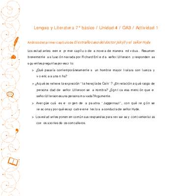 Lengua y Literatura 7° básico-Unidad 4-OA3-Actividad 1