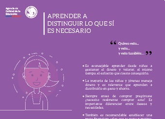Aprender a distinguir lo que sí es necesario Aprender a distinguir lo que sí es necesario