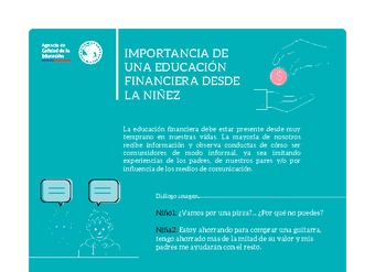 Importancia de la educación financiera desde la niñez Importancia de la educación financiera desde la niñez