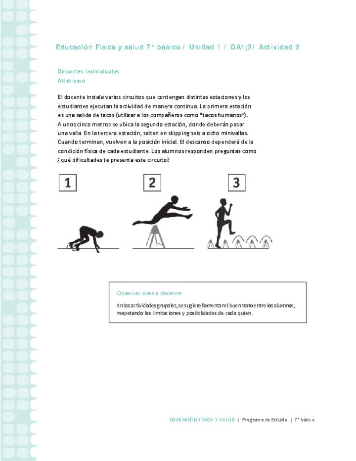 Educación Física 7 básico-Unidad 1-OA1;2-Actividad 2 Educación Física 7 básico-Unidad 1-OA1;2-Actividad 2