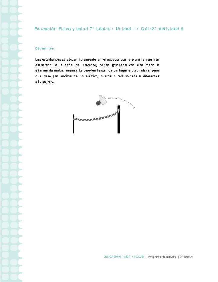 Educación Física 7 básico-Unidad 1-OA1;2-Actividad 9 Educación Física 7 básico-Unidad 1-OA1;2-Actividad 9