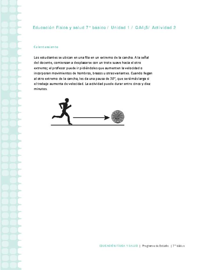 Educación Física 7 básico-Unidad 1-OA4;5-Actividad 2 Educación Física 7 básico-Unidad 1-OA4;5-Actividad 2