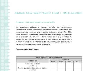 Educación Física 7 básico-Unidad 1-OA4;5-Actividad 4 Educación Física 7 básico-Unidad 1-OA4;5-Actividad 4