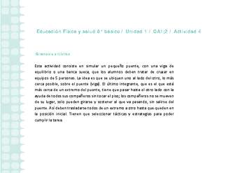 Educación Física 8 básico-Unidad 1-OA1;2-Actividad 4 Educación Física 8 básico-Unidad 1-OA1;2-Actividad 4