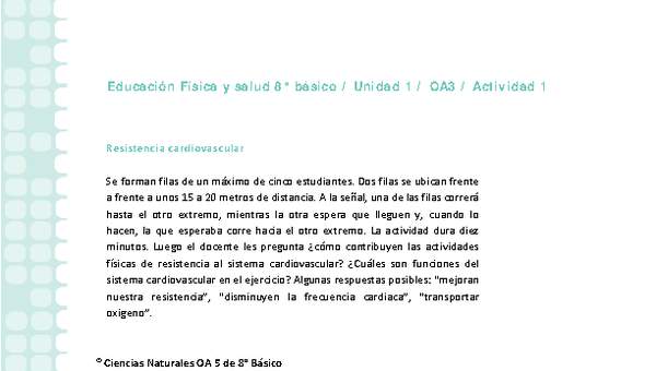 Educación Física 8 básico-Unidad 1-OA3-Actividad 1 Educación Física 8 básico-Unidad 1-OA3-Actividad 1