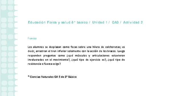 Educación Física 8 básico-Unidad 1-OA3-Actividad 2 Educación Física 8 básico-Unidad 1-OA3-Actividad 2