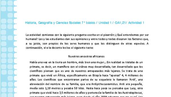 Historia 7° básico-Unidad 1-OA1;21-Actividad 1 Historia 7° básico-Unidad 1-OA1;21-Actividad 1