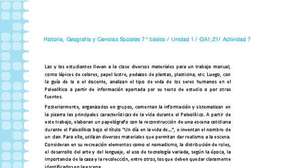 Historia 7° básico-Unidad 1-OA1;21-Actividad 7 Historia 7° básico-Unidad 1-OA1;21-Actividad 7