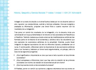 Historia 7° básico-Unidad 1-OA1;21-Actividad 9 Historia 7° básico-Unidad 1-OA1;21-Actividad 9